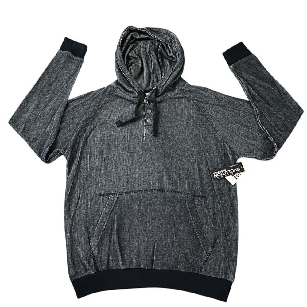 Evolution in Design Men’s Blue Hoodie Long Sleeve New